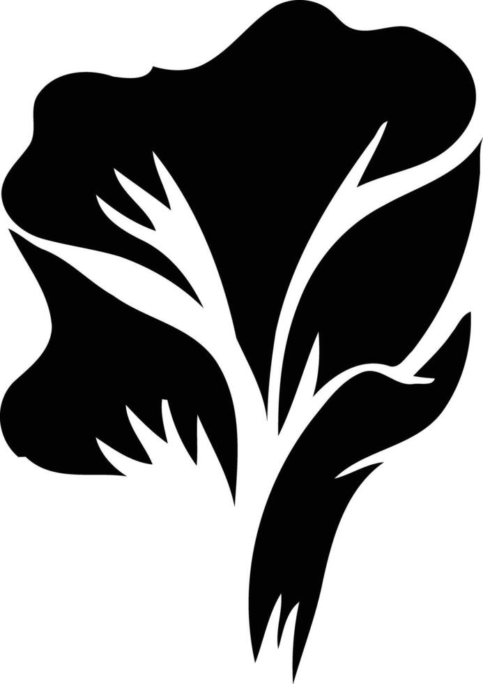 A simple yet powerful black and white illustration of a stylized rose vector
