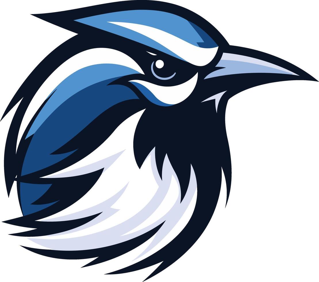 Blue Bird Mascot Design vector