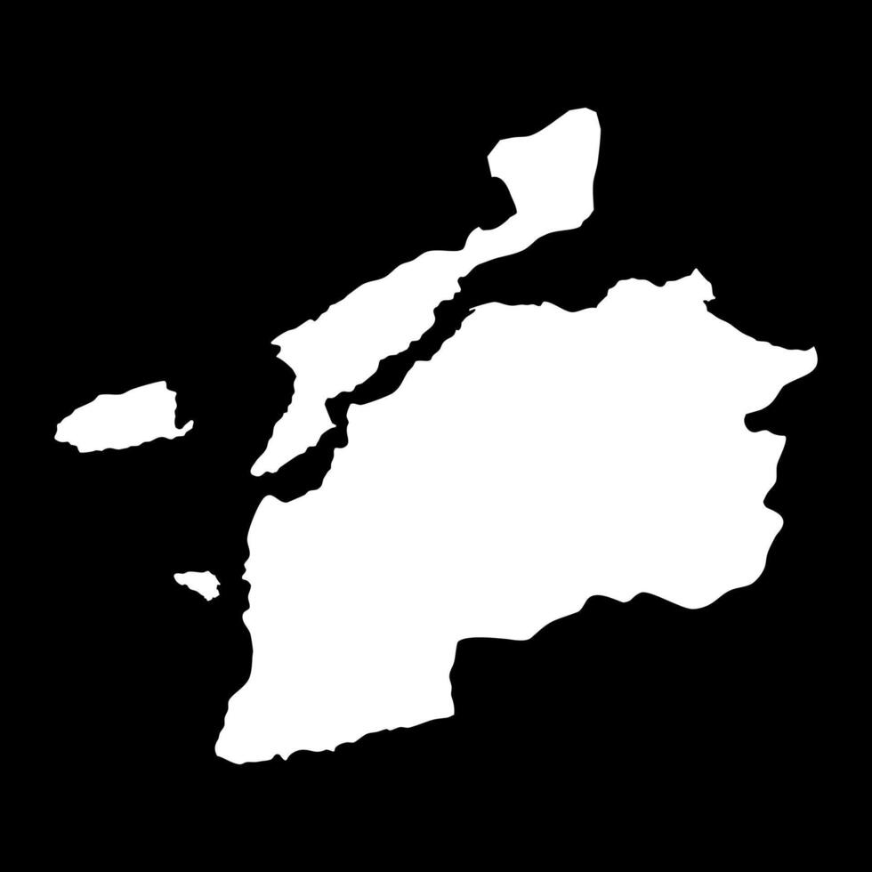 Canakkale province map, administrative divisions of Turkey. illustration. vector