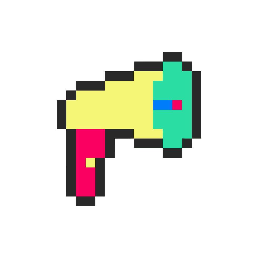 megaphone loud speaker pixel art vector