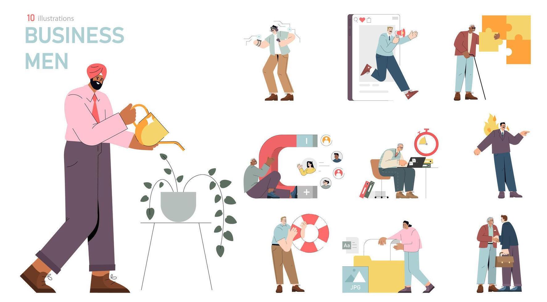 businessman. Flat Illustration vector