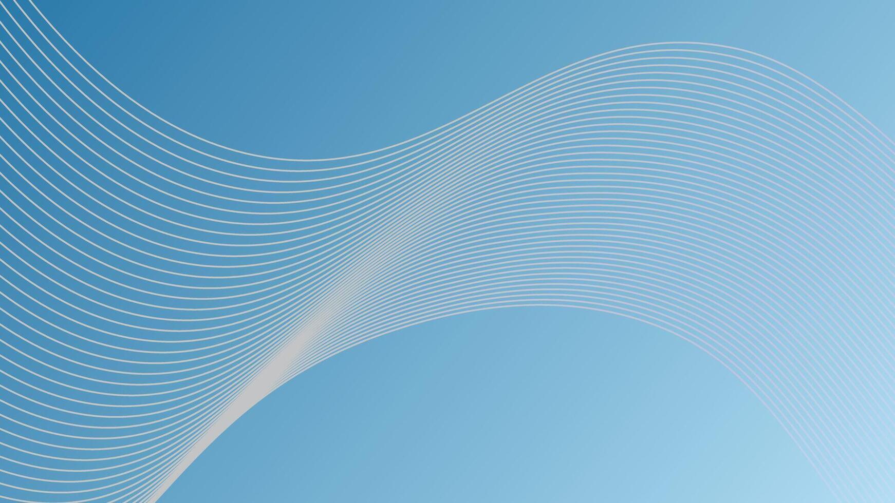 Abstract white wavy pattern, stylish line art and web background design. vector