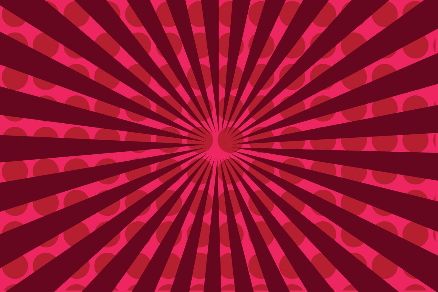 Red rays background with abstract grunge texture, vector