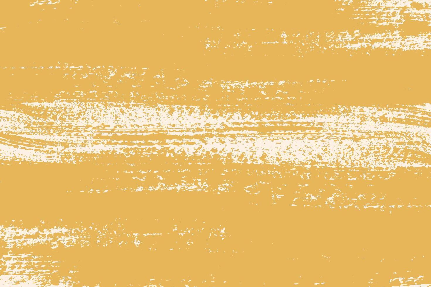 Yellow grunge distressed textured background. Thick brush strokes grungy backdrop vector