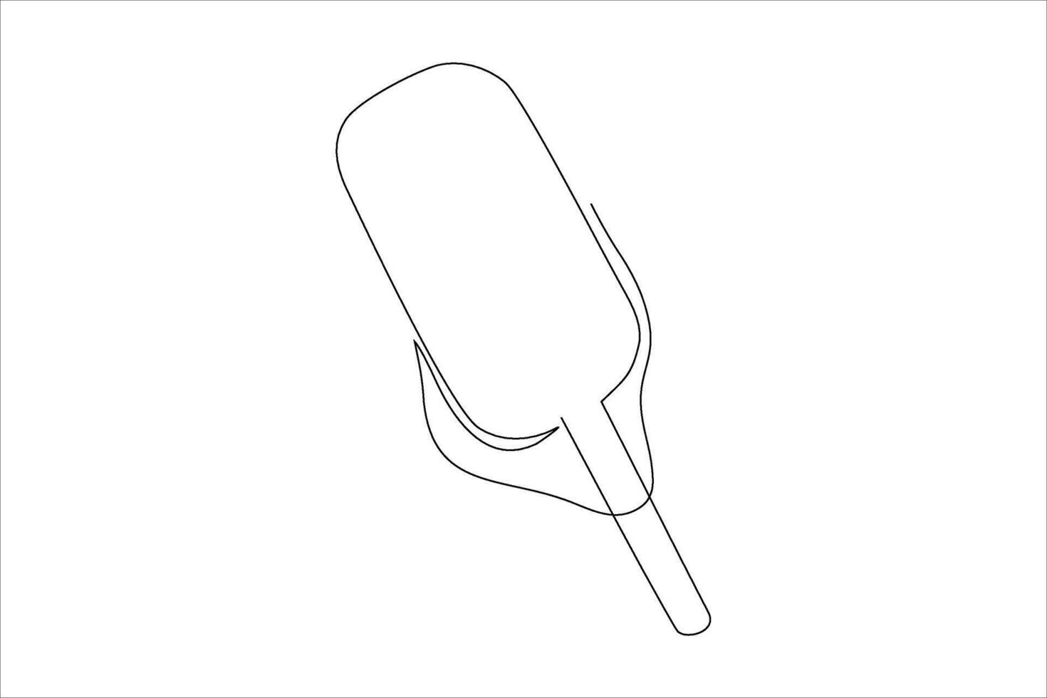 ice cream continuous line illustration design vector