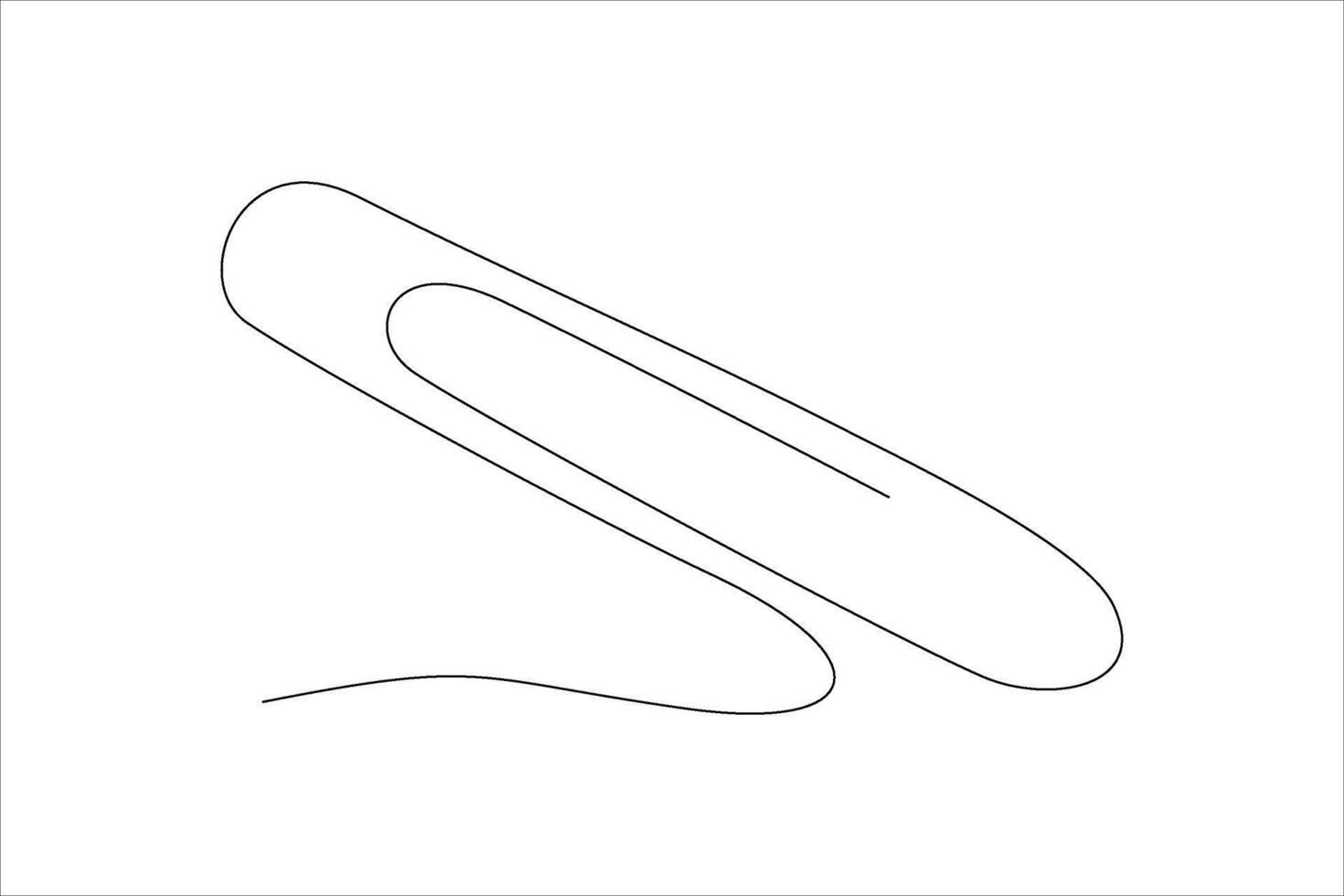 binder clip continuous line illustration design vector