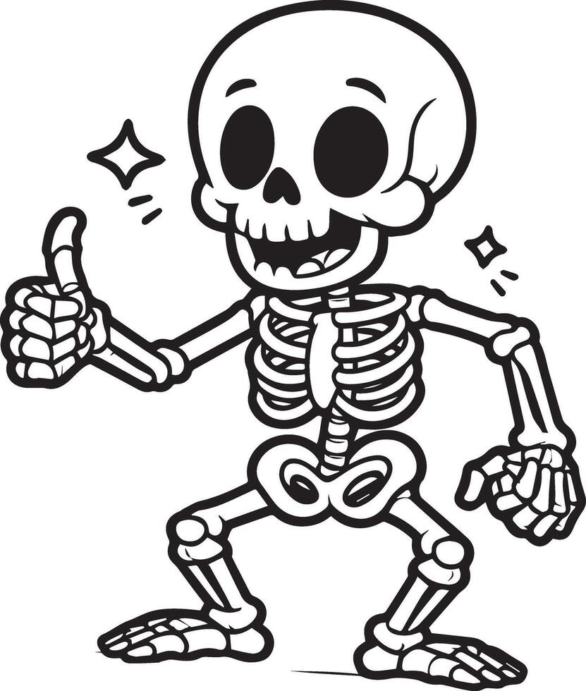 Skeletons are celebrating joy vector