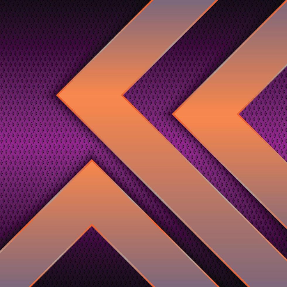 Luxury triangles stripes on metallic texture background. vector