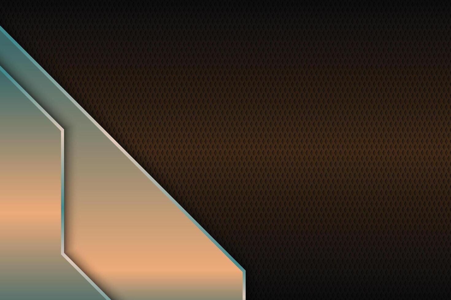 Luxury triangles stripes on metallic texture background. vector