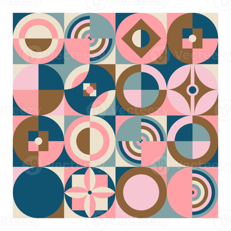 Seamless Scandinavian Style Geometric Pattern png