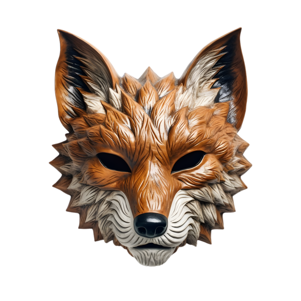 a fox mask on a transparent background png