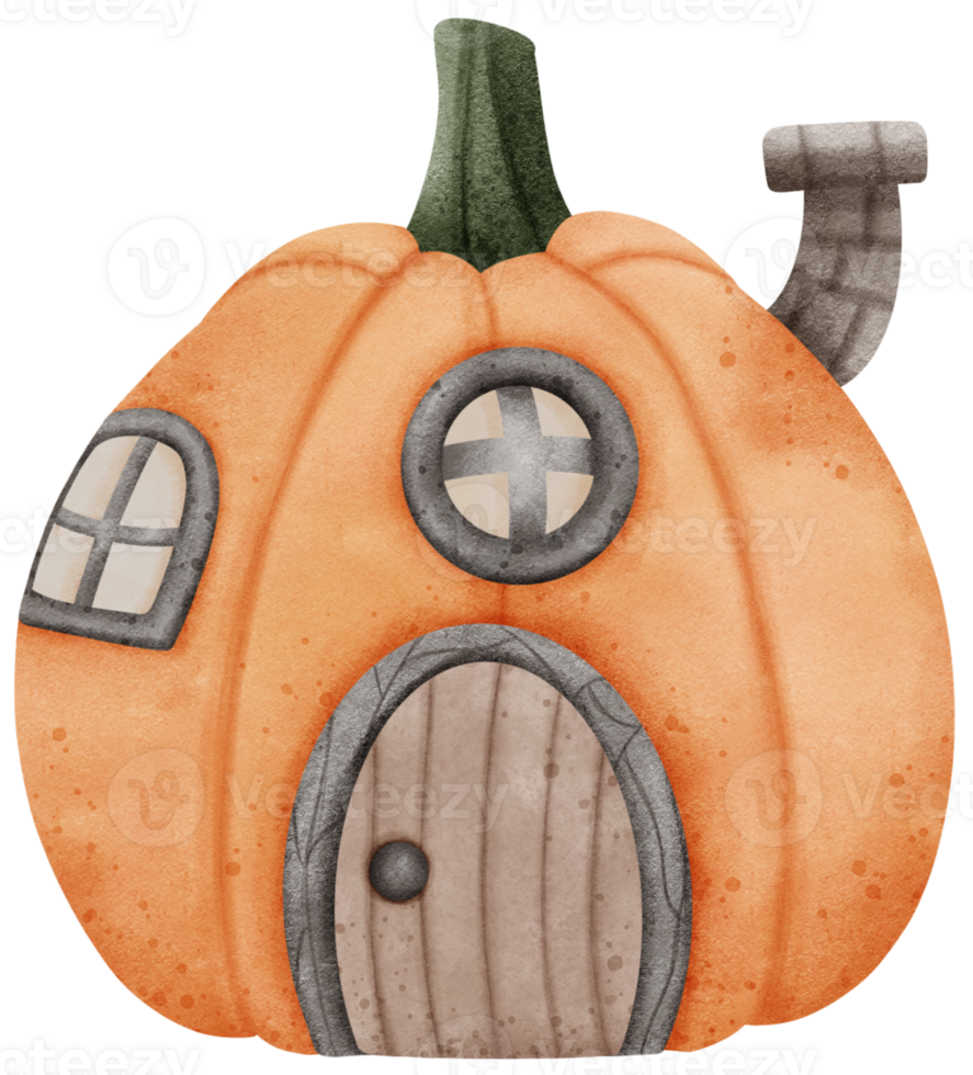 house pumpkin hallowen png