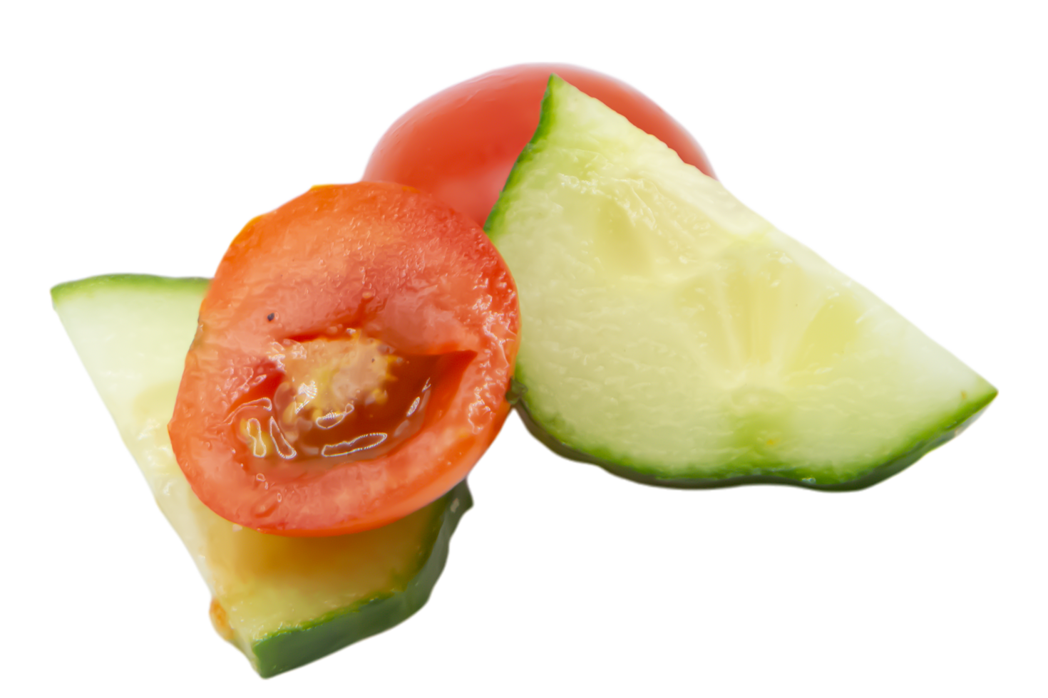 slice of tomato and cucumber png