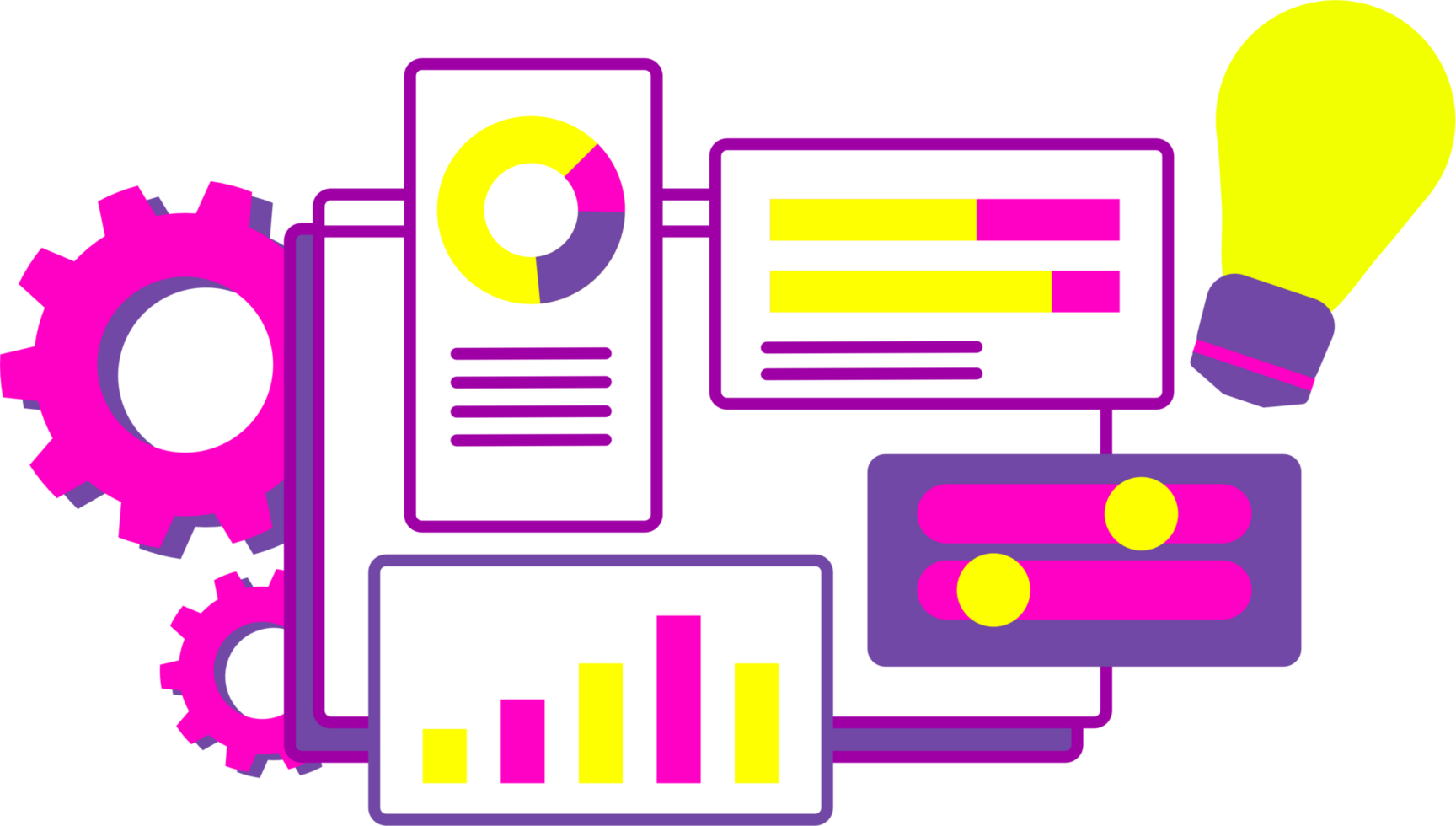 business analysis app dashboard isometric screen illustration png