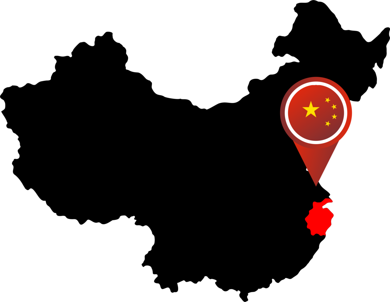 China pin map location Zhejiang png
