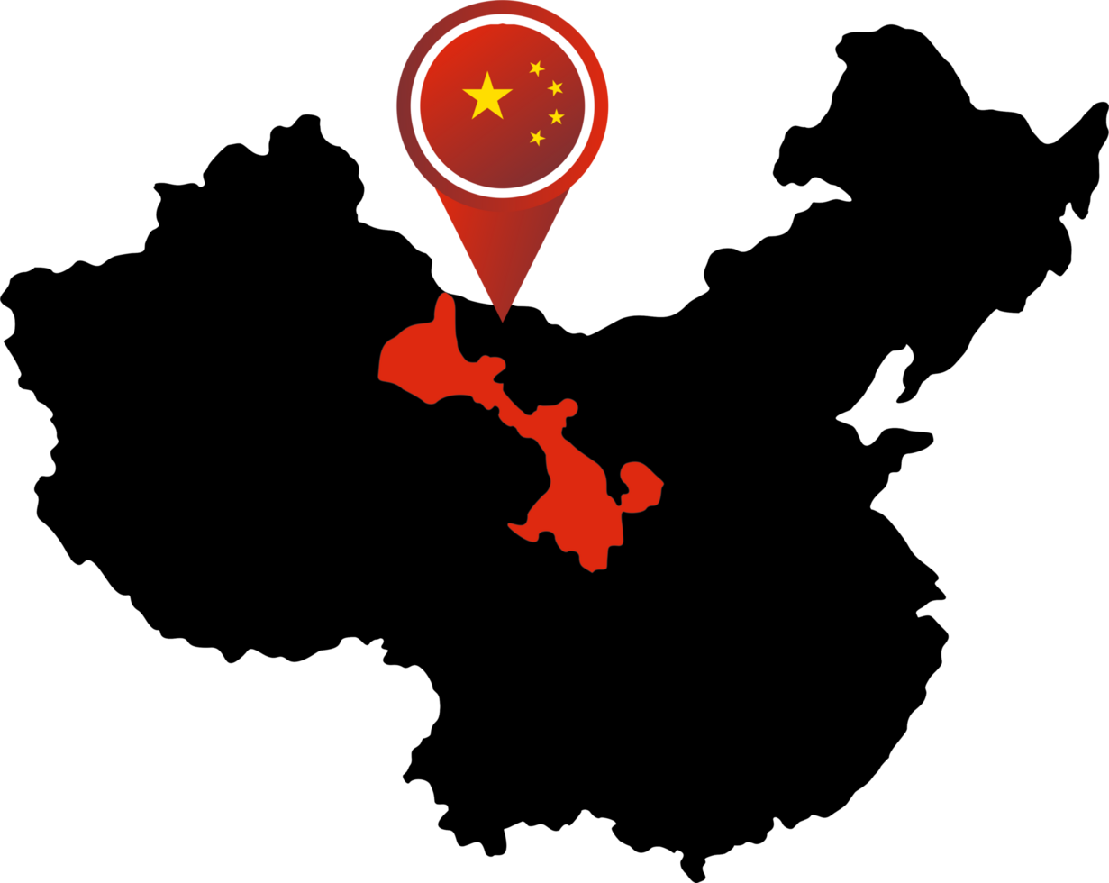 China pin map location Gansu png