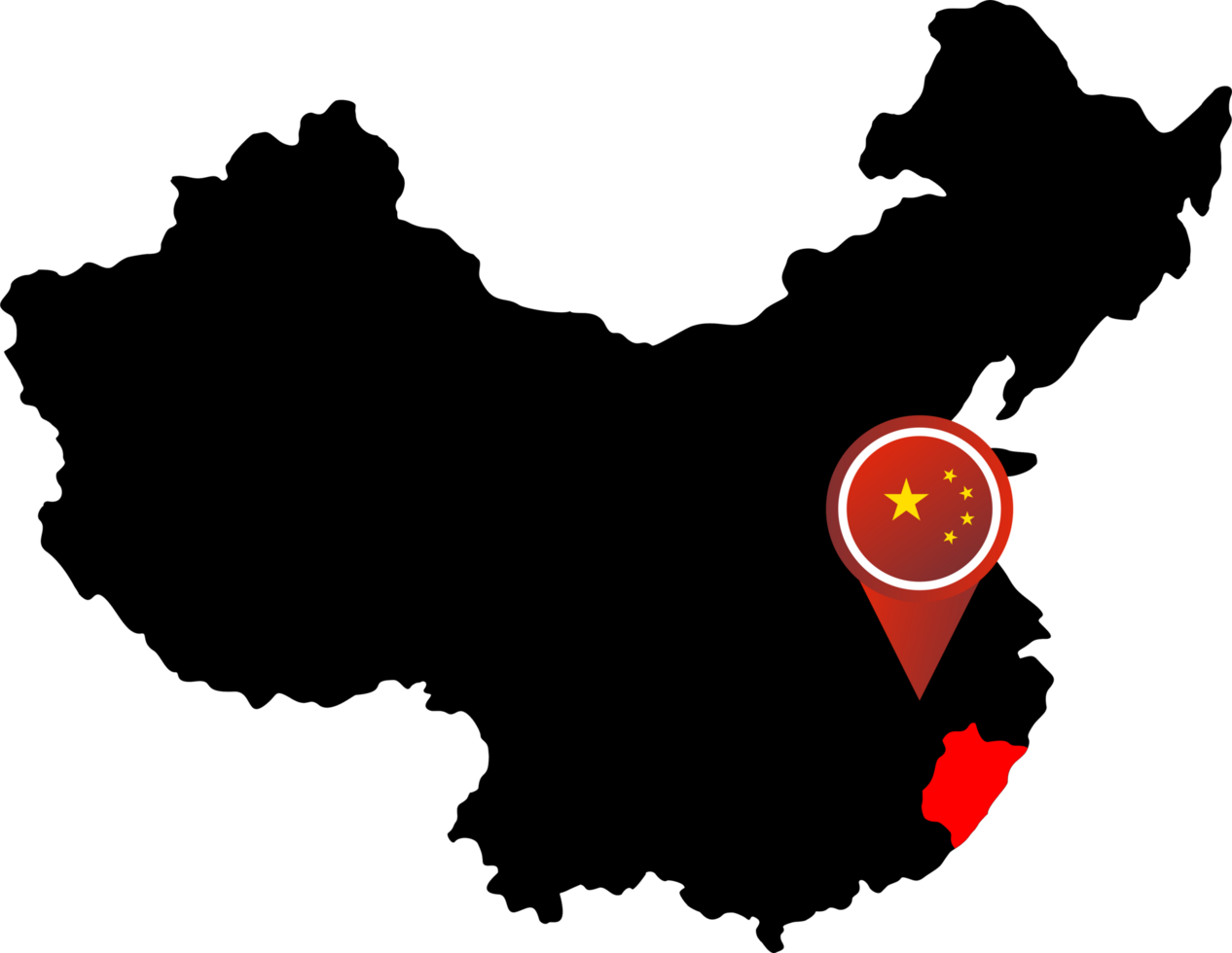 China pin map location Fujian png