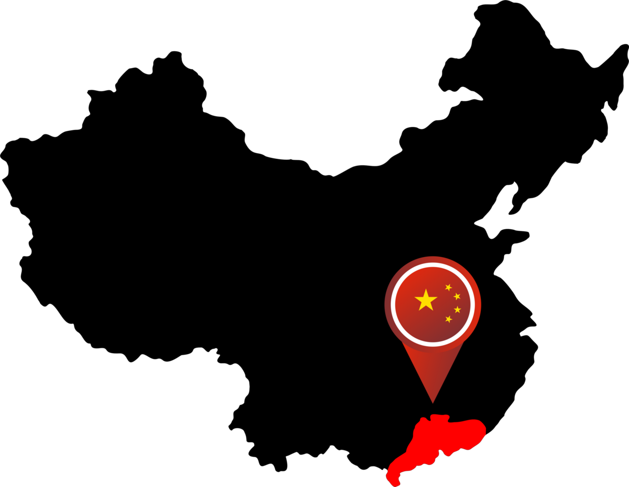 China pin map location Guandong png