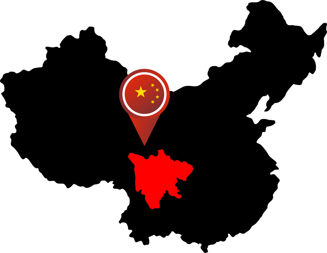 China pin map location Sichuan png
