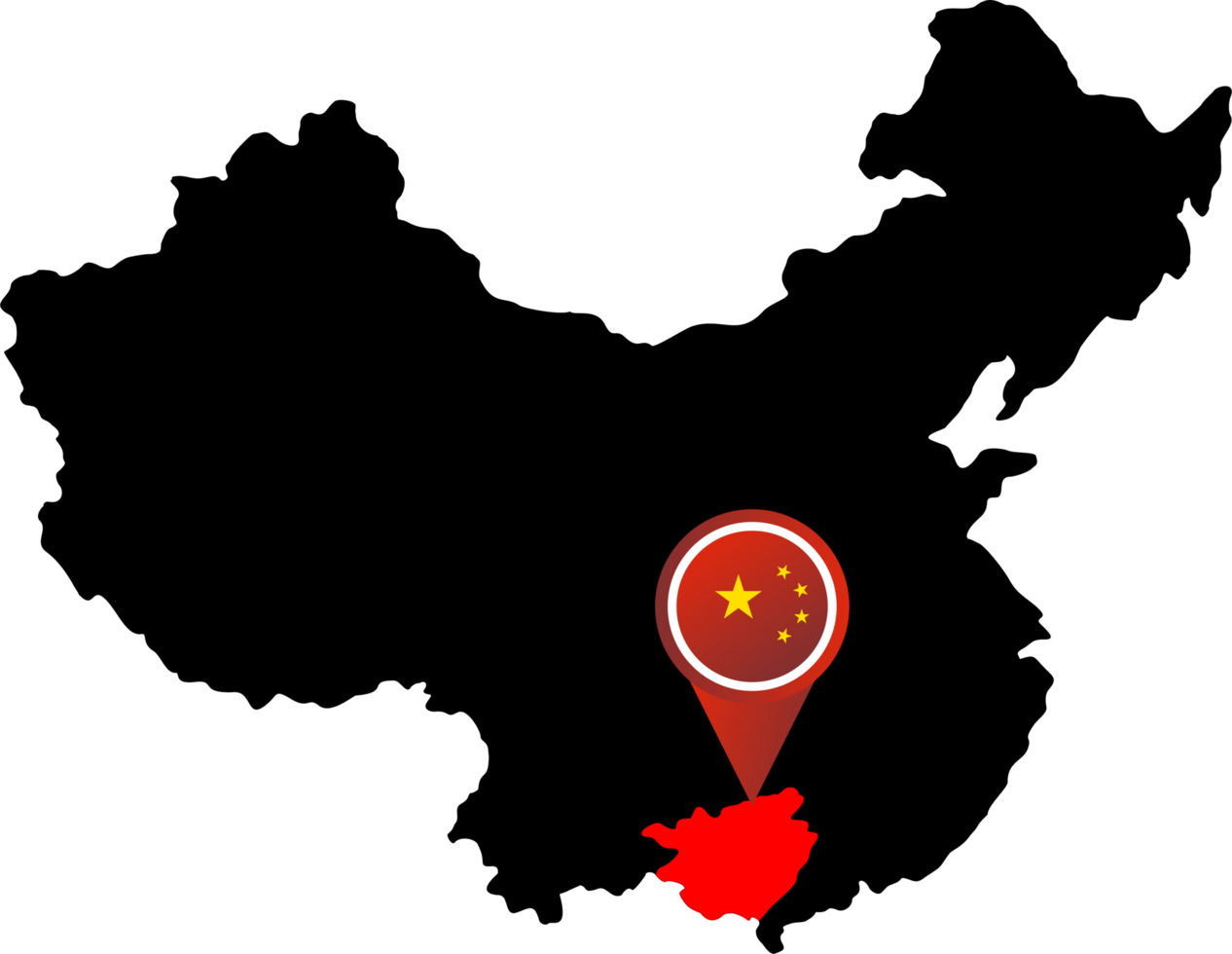 China pin map location Guangxi png