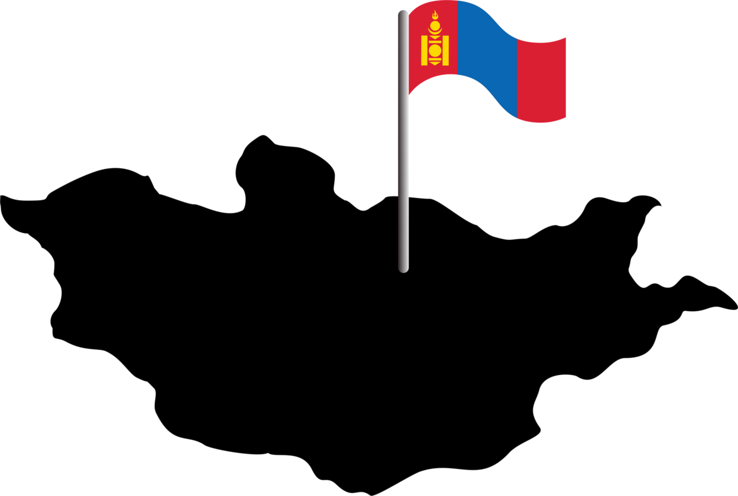 China pin map location Mongolia png