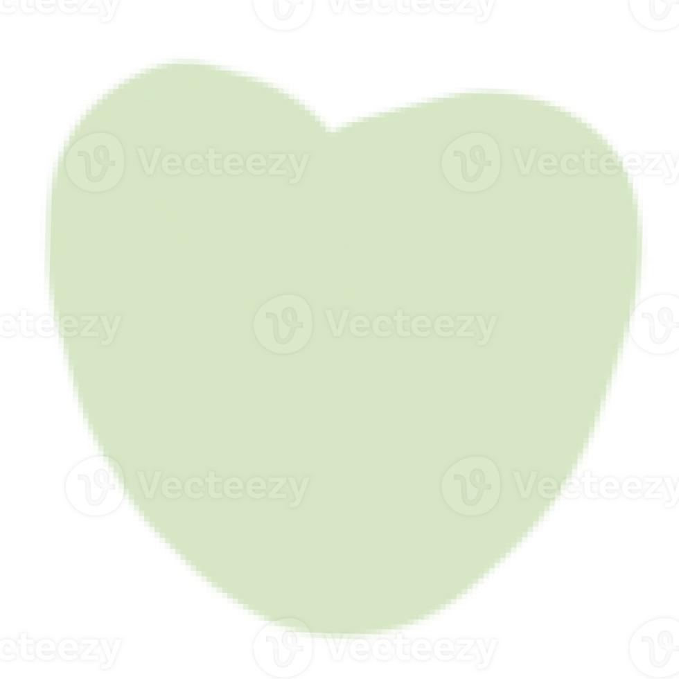a green heart shape on a transparent background png