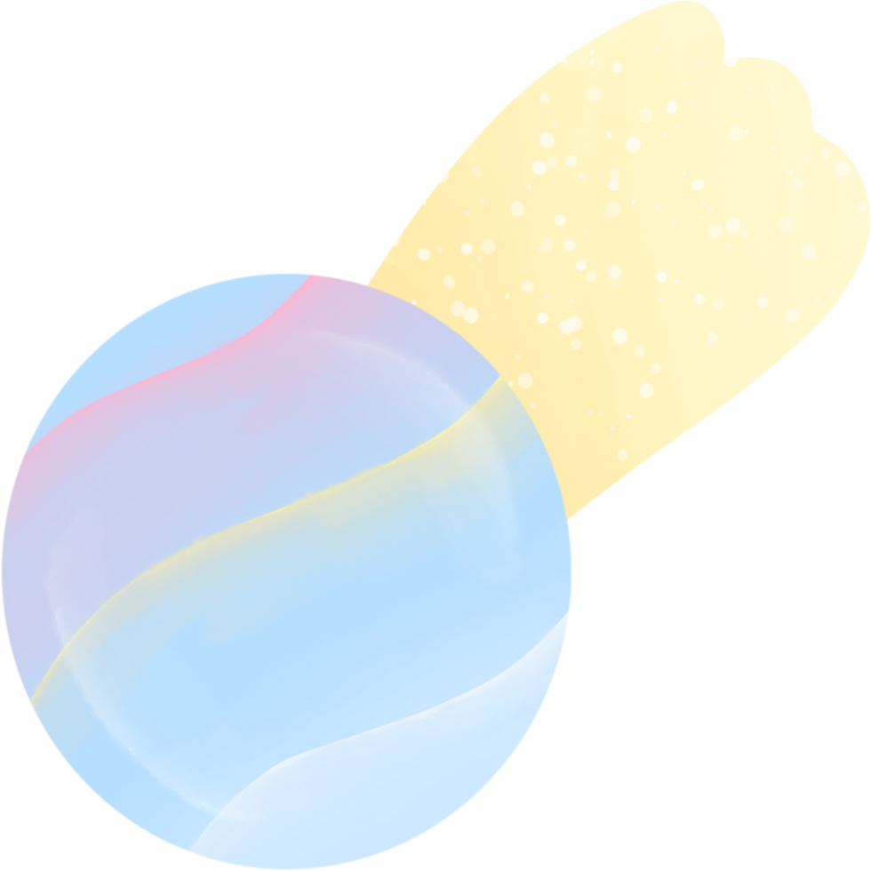 rainbow color shooting star png