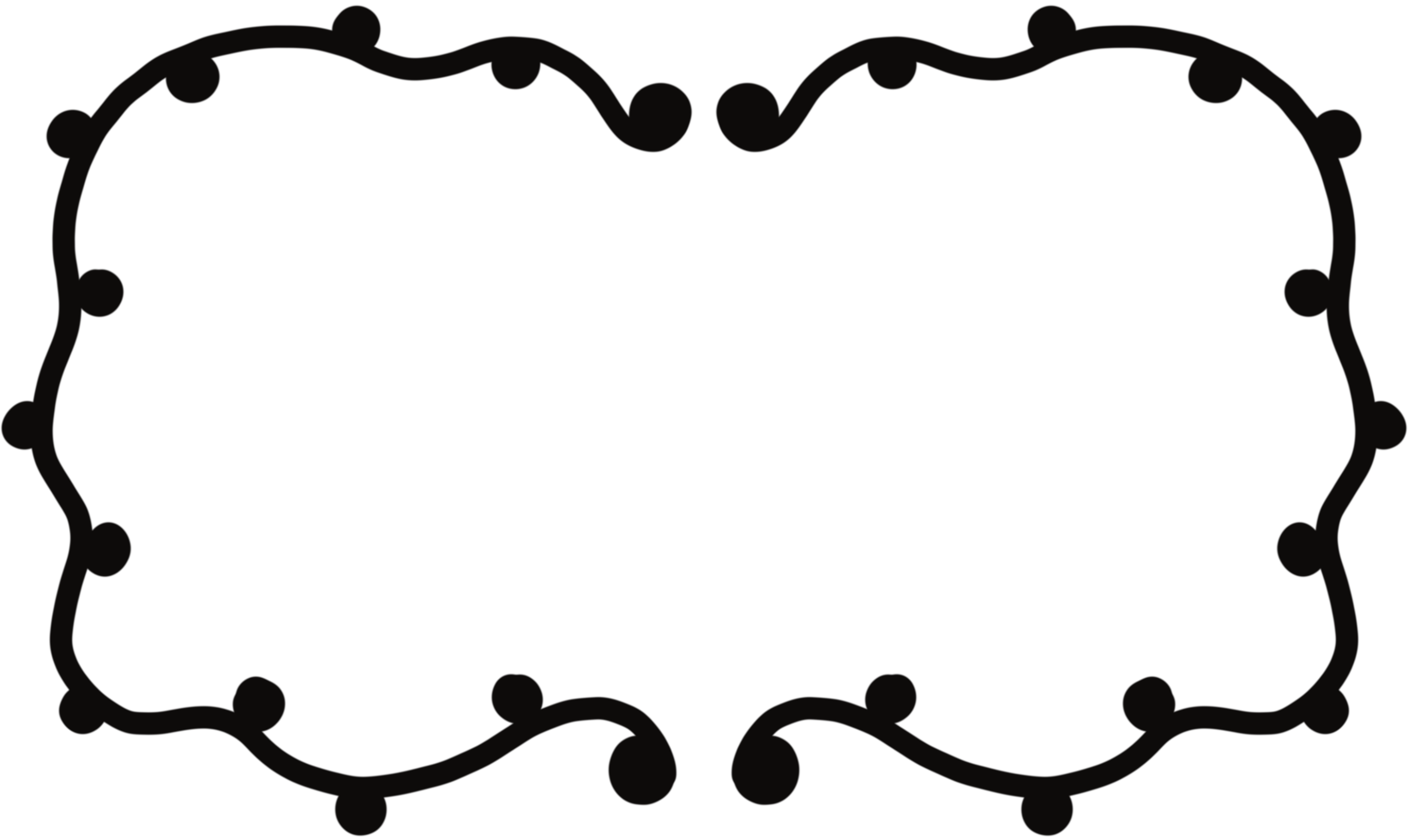 Black color title frame png