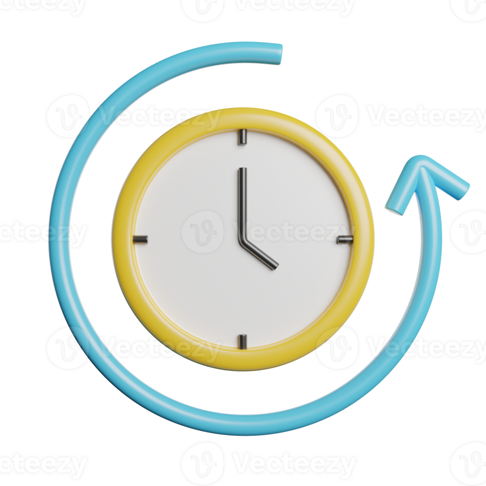 Back In Time Clock png