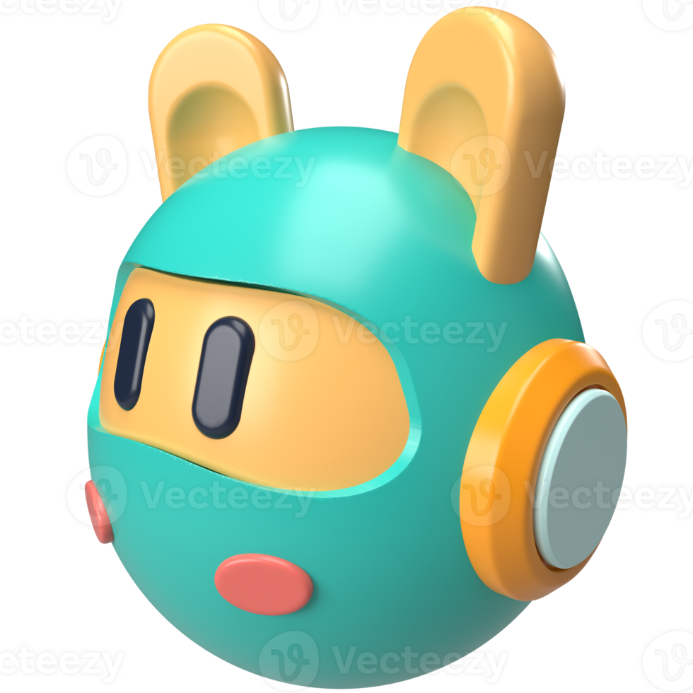 3D character space ninja side view png