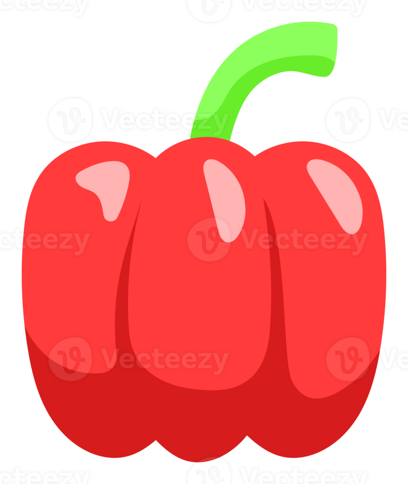 Cute Bell Pepper Fruit Sticker png