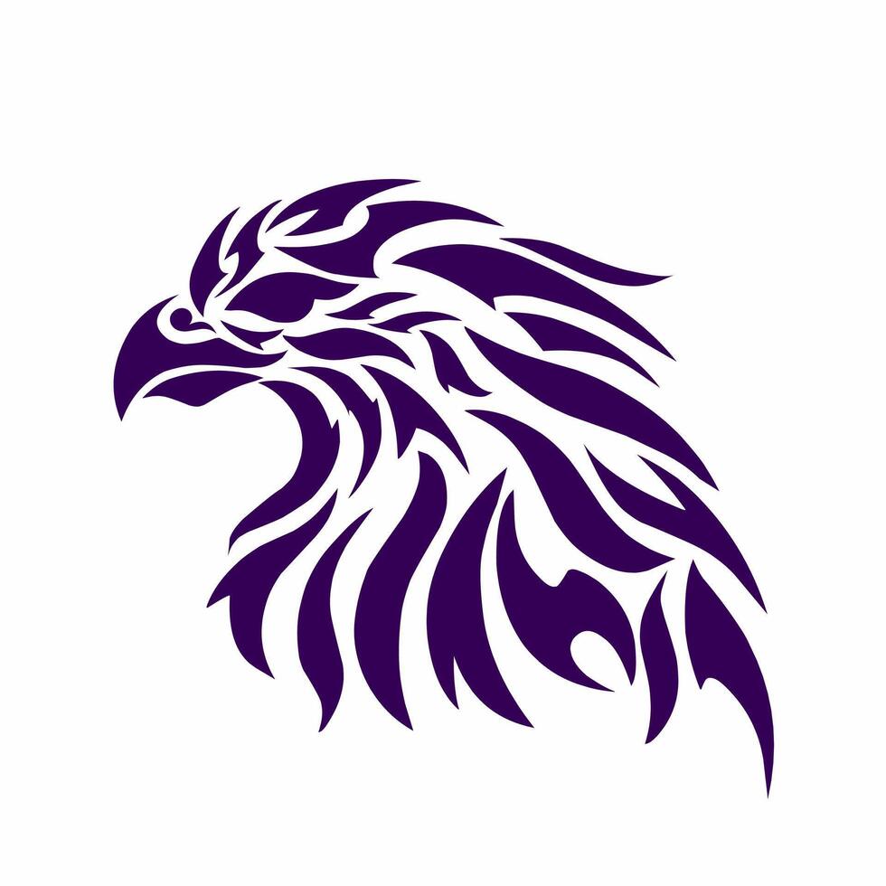 illustration graphics of tribal art design clipart eagle head vector