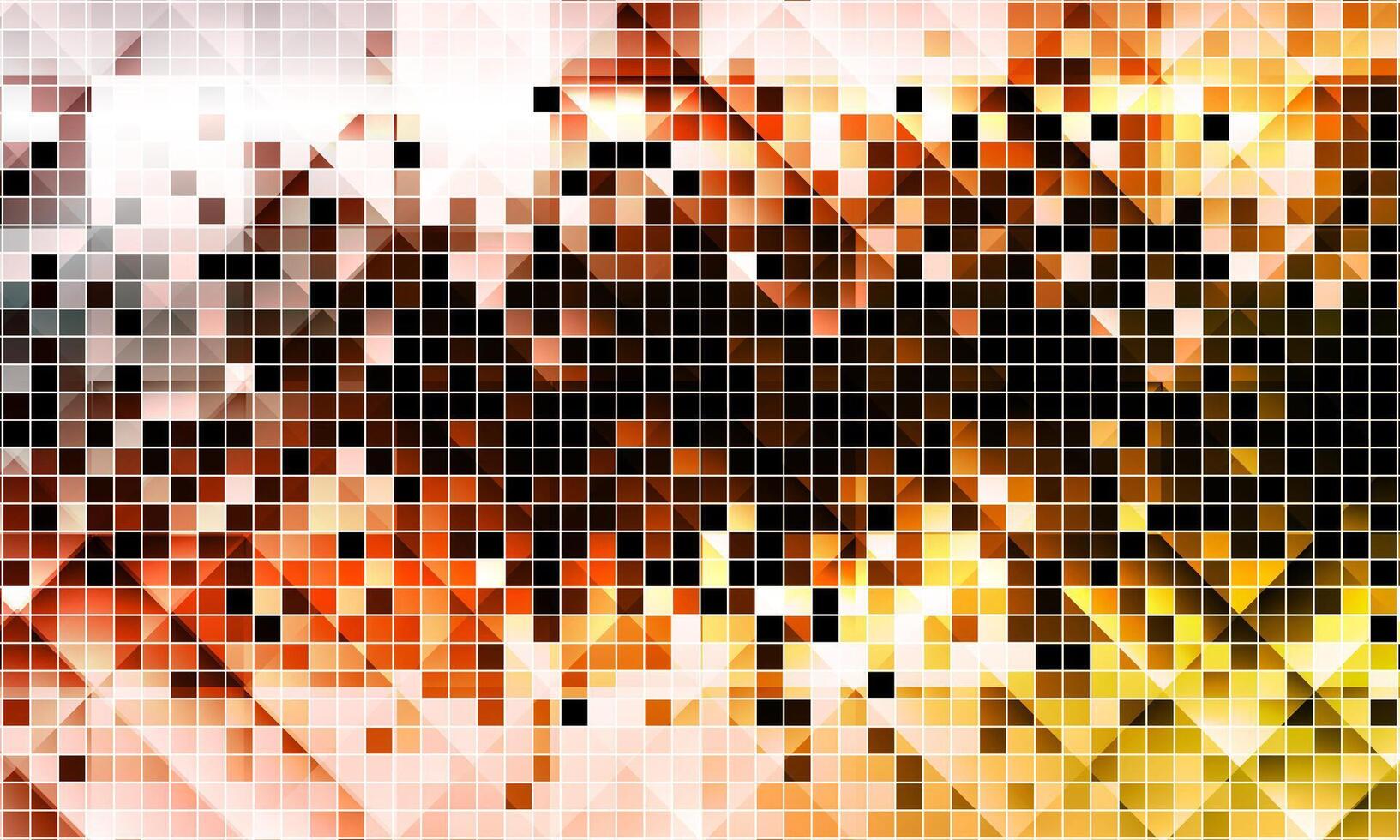 Digital Pixel Explosion. horizontal hole dark mosaic. copy space area. vector