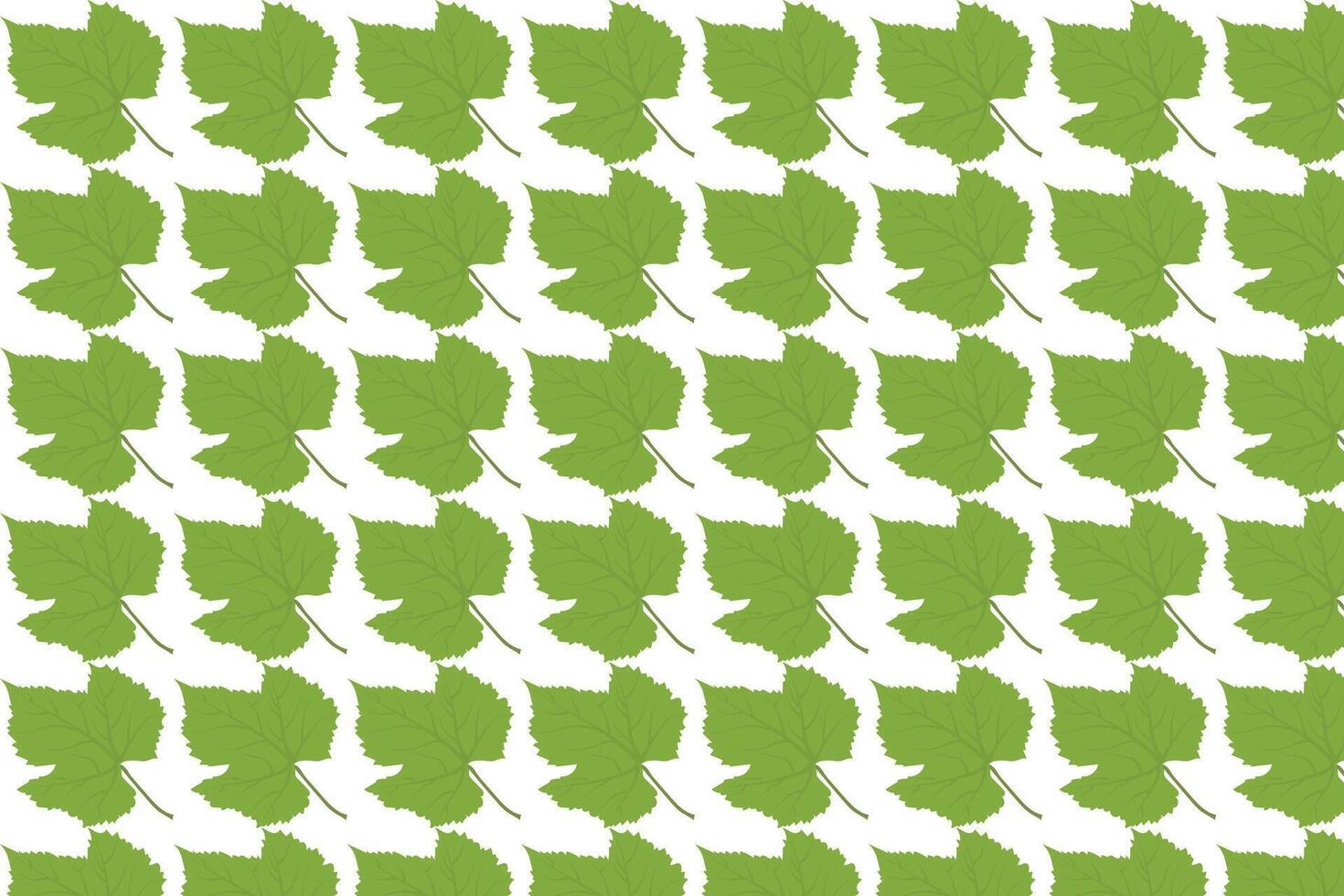 seamless pattern with green leaves vector