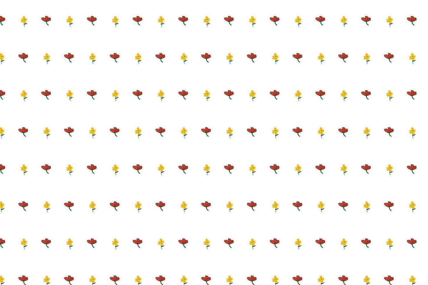 Seamless pattern with wildflowers vector