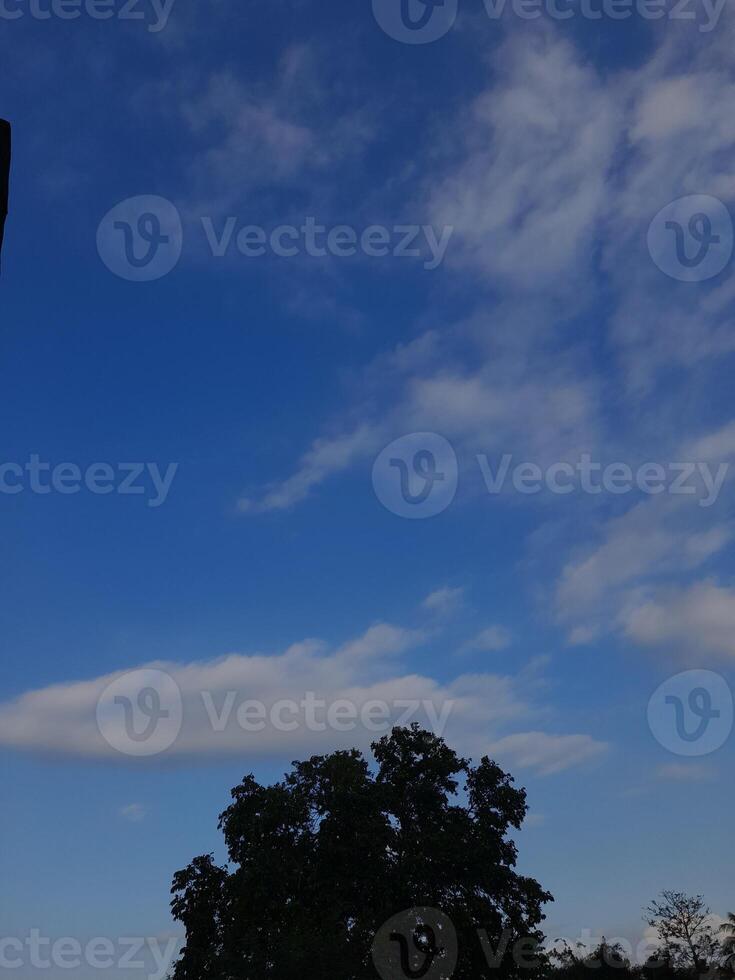 White clouds on the blue sky perfect for the background photo