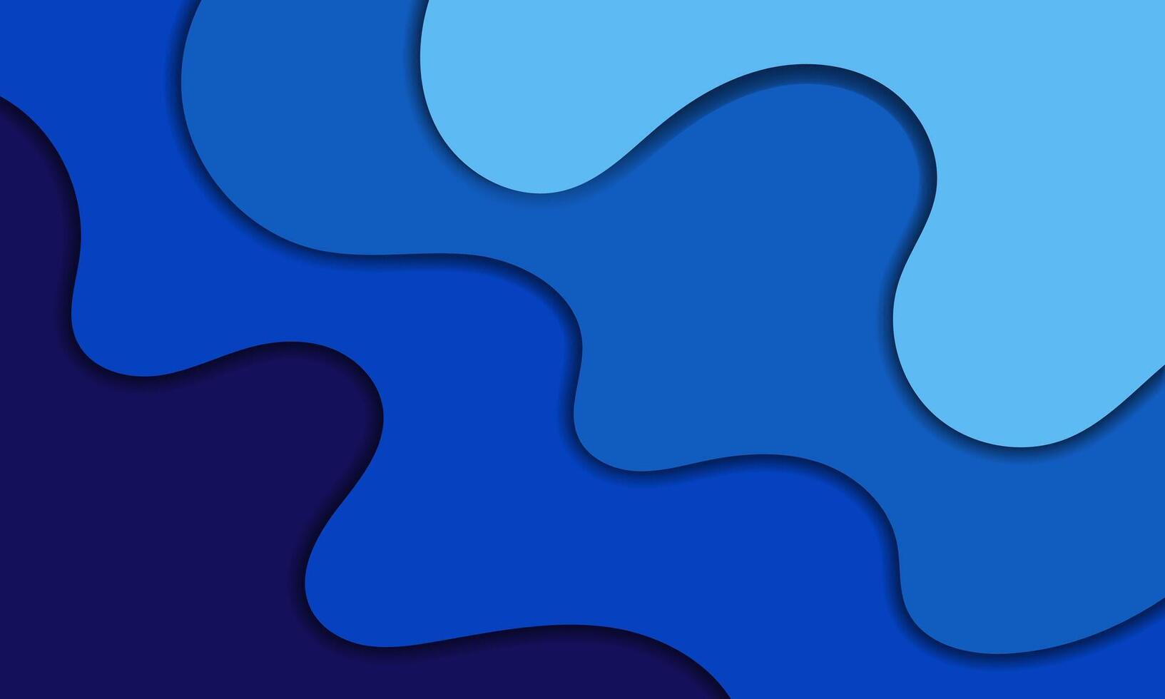a blue and black background with waves vector