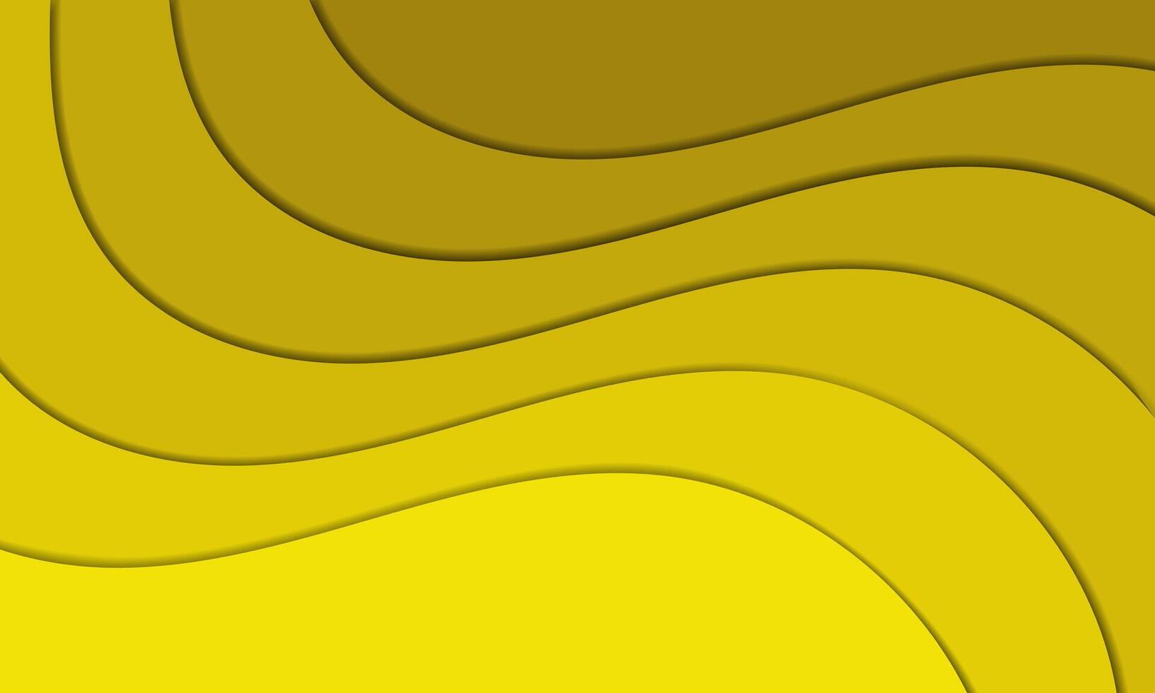 abstract yellow background with wavy lines vector