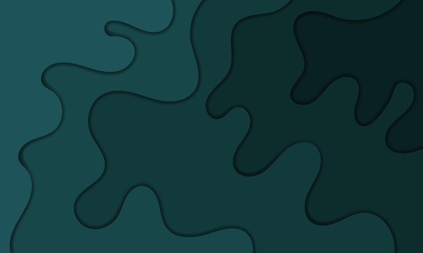 a dark blue background with waves and shapes vector