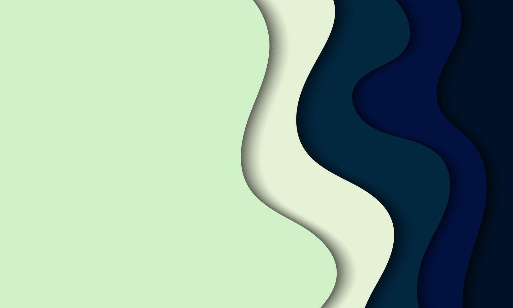 abstract background with wavy lines and blue and green colors vector