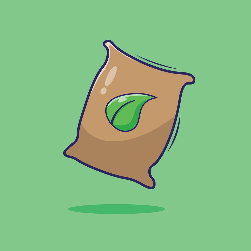 Organic fertilizer illustration suitable used for icon symbol mascot and others vector