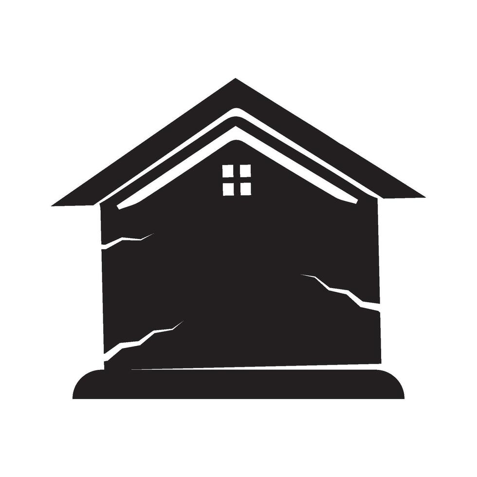 illustration of Earthquake logo icon design vector