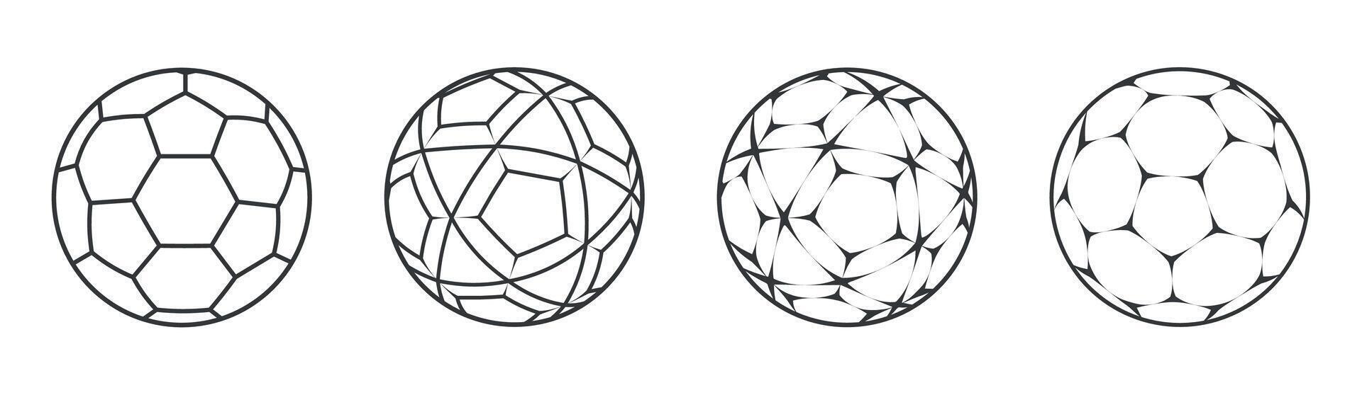 Soccer ball or football simple black style, illustration vector
