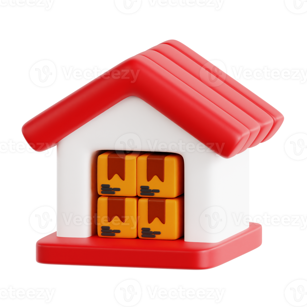 Warehouse 3D Icon object png