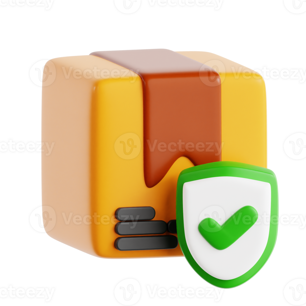 Safe Delivery 3D Icon object png