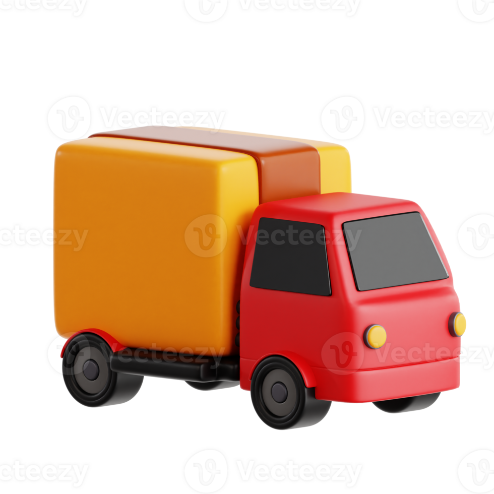 Van Delivery 3D Icon object png