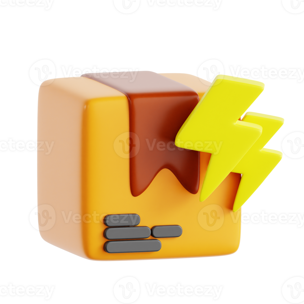 Express Delivery 3D Icon object png