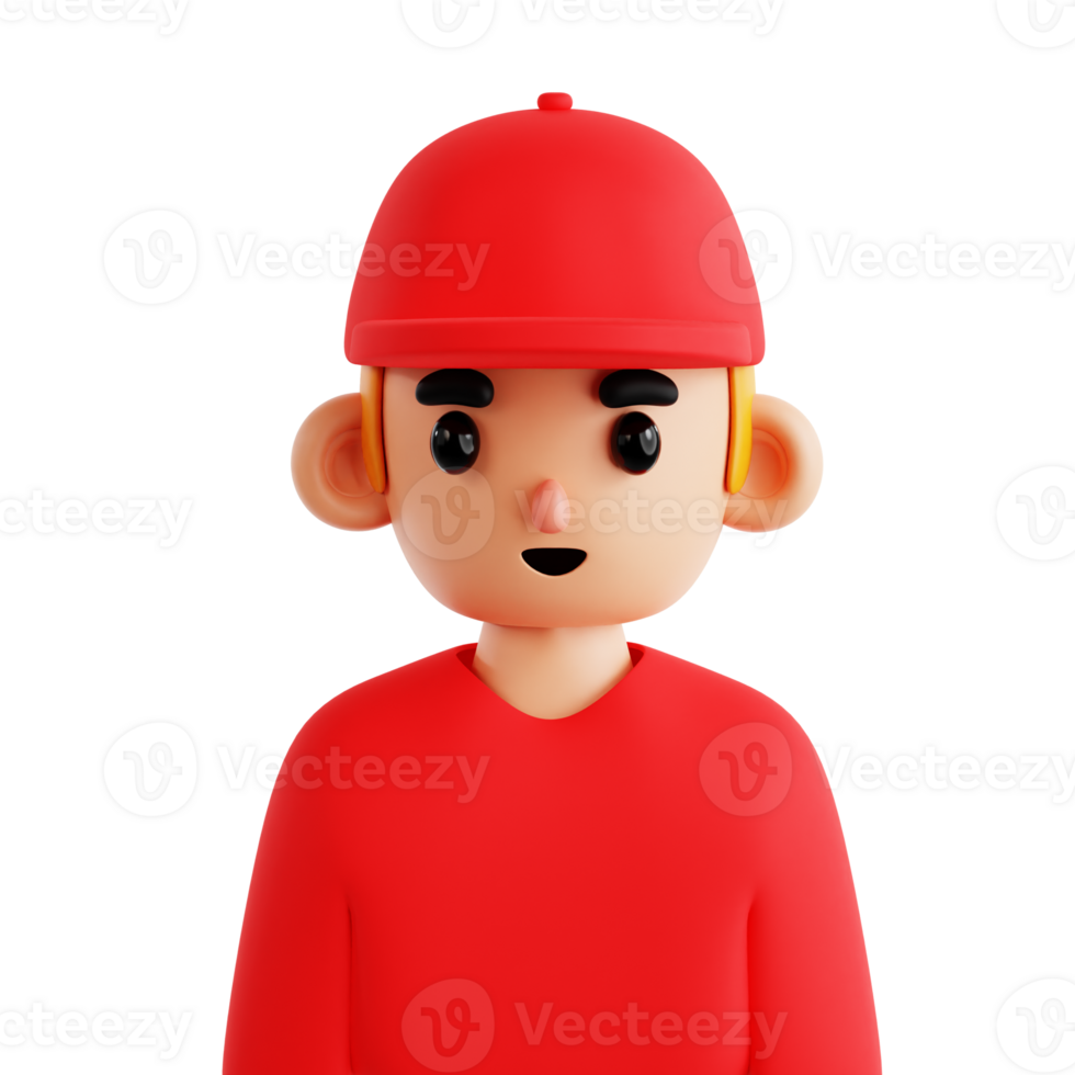 Delivery Man 3D Icon object png