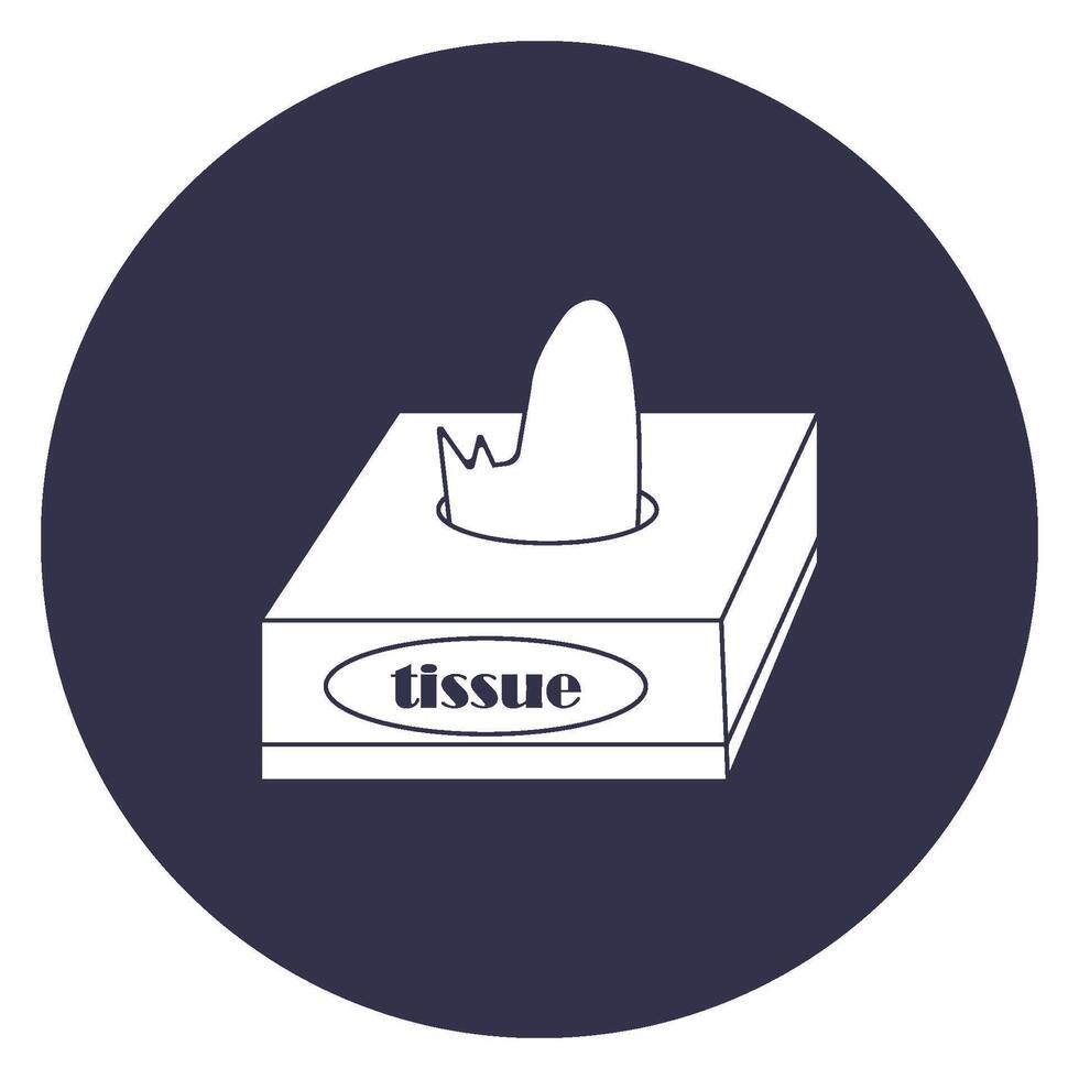 tissue box icon illustration vector