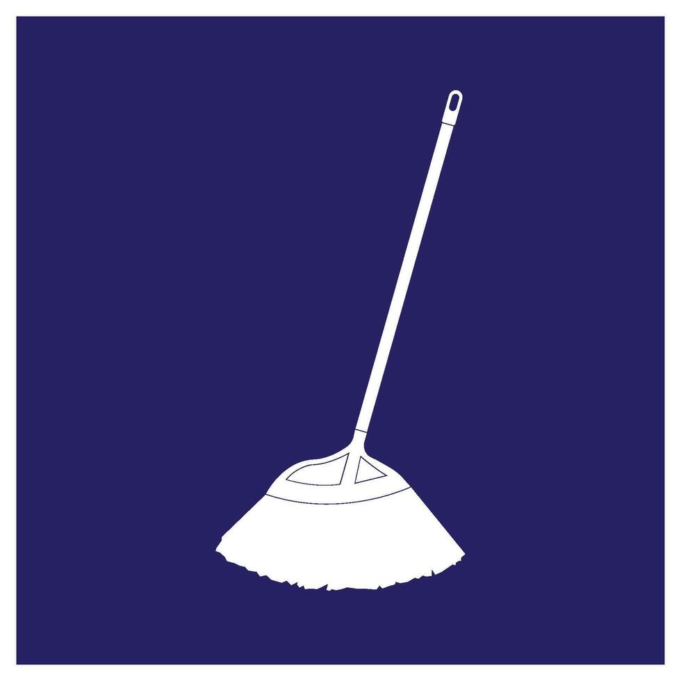 broom icon illustration vector